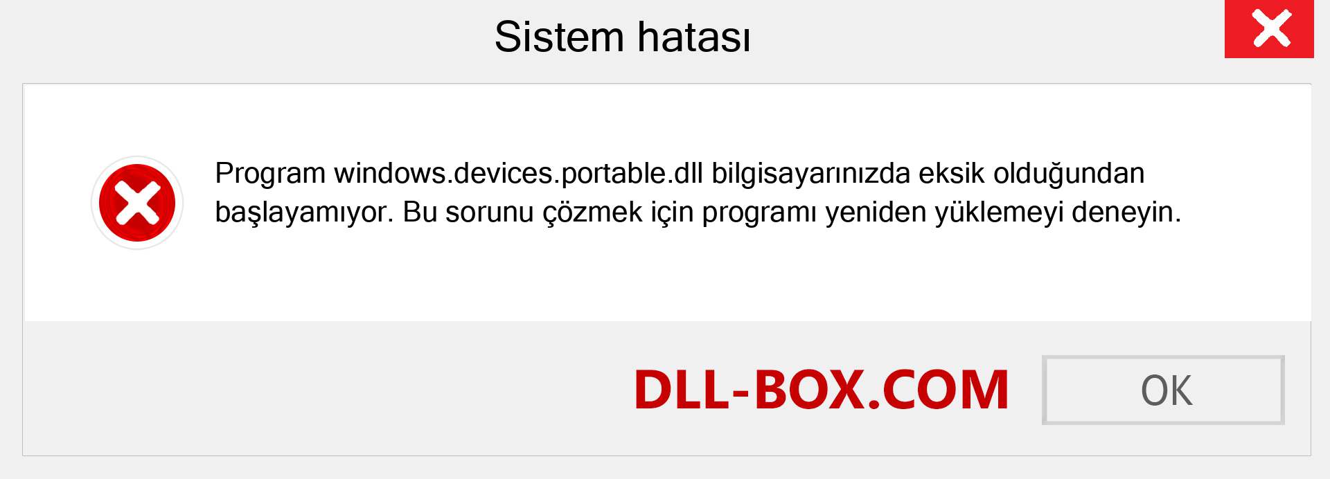 windows.devices.portable.dll dosyası eksik mi? Windows 7, 8, 10 için İndirin - Windows'ta windows.devices.portable dll Eksik Hatasını Düzeltin, fotoğraflar, resimler